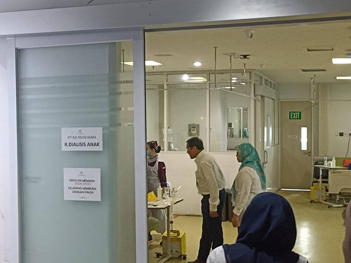 Layanan pasien cuci darah di RSCM, Kamis (12/2/2026)