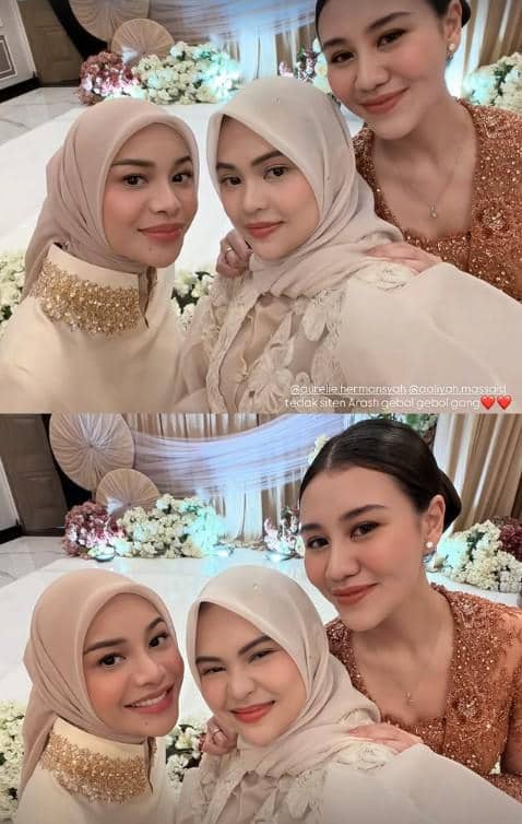 Keluarga di Tedak Siten Baby Arash (instagram.com/aaliyah.massaid)