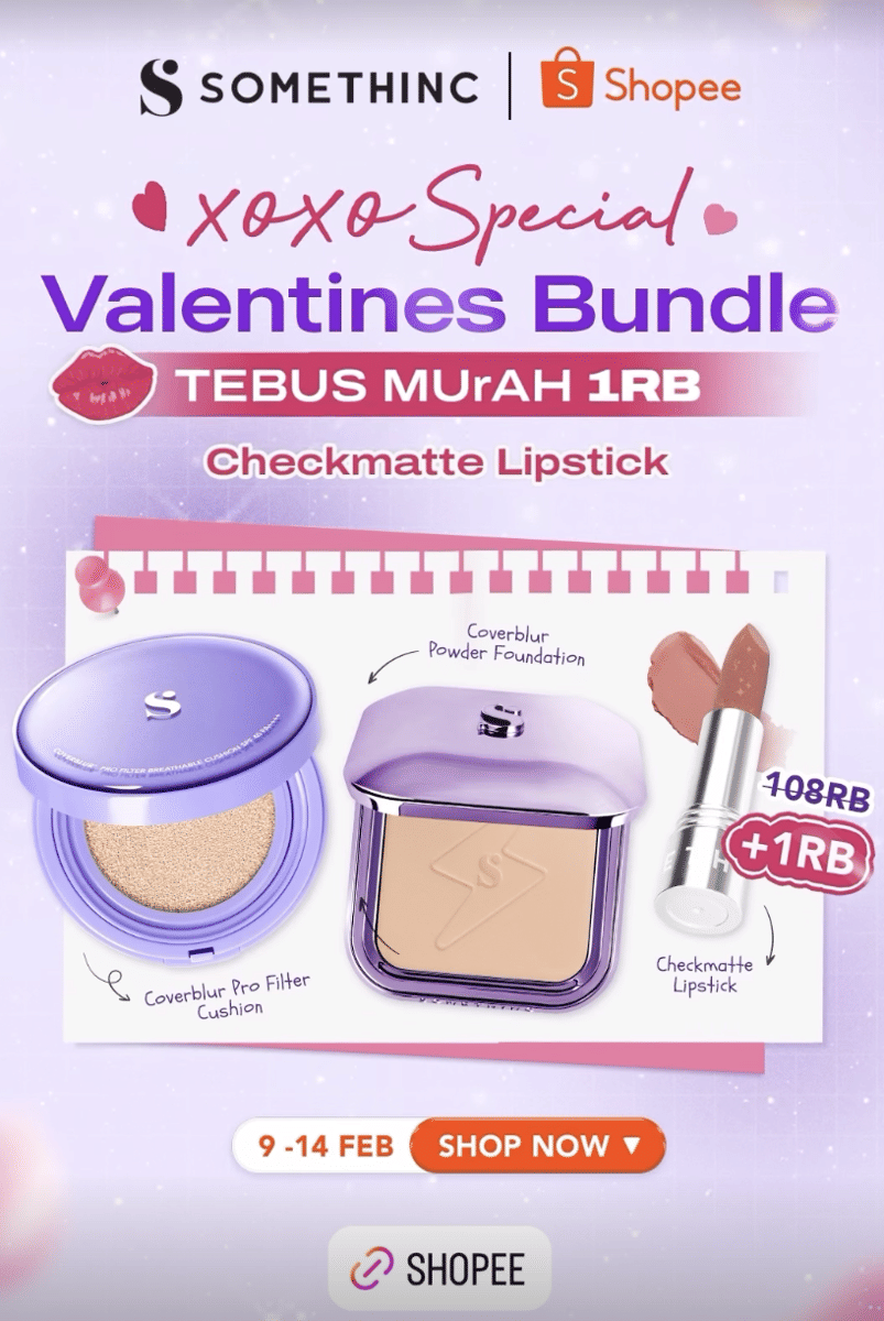 Diskon Skincare dan Makeup Spesial Valentine