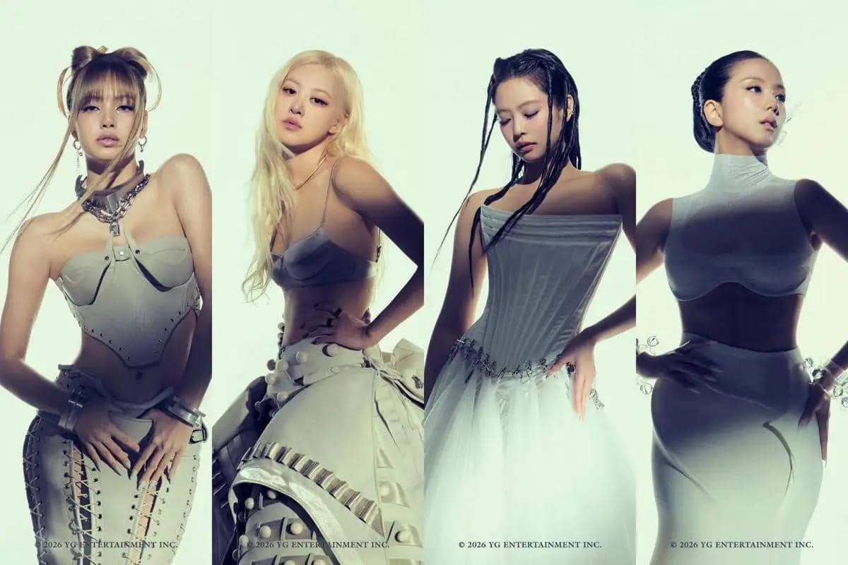 visual poster BLACKPINK untuk mini album DEADLINE