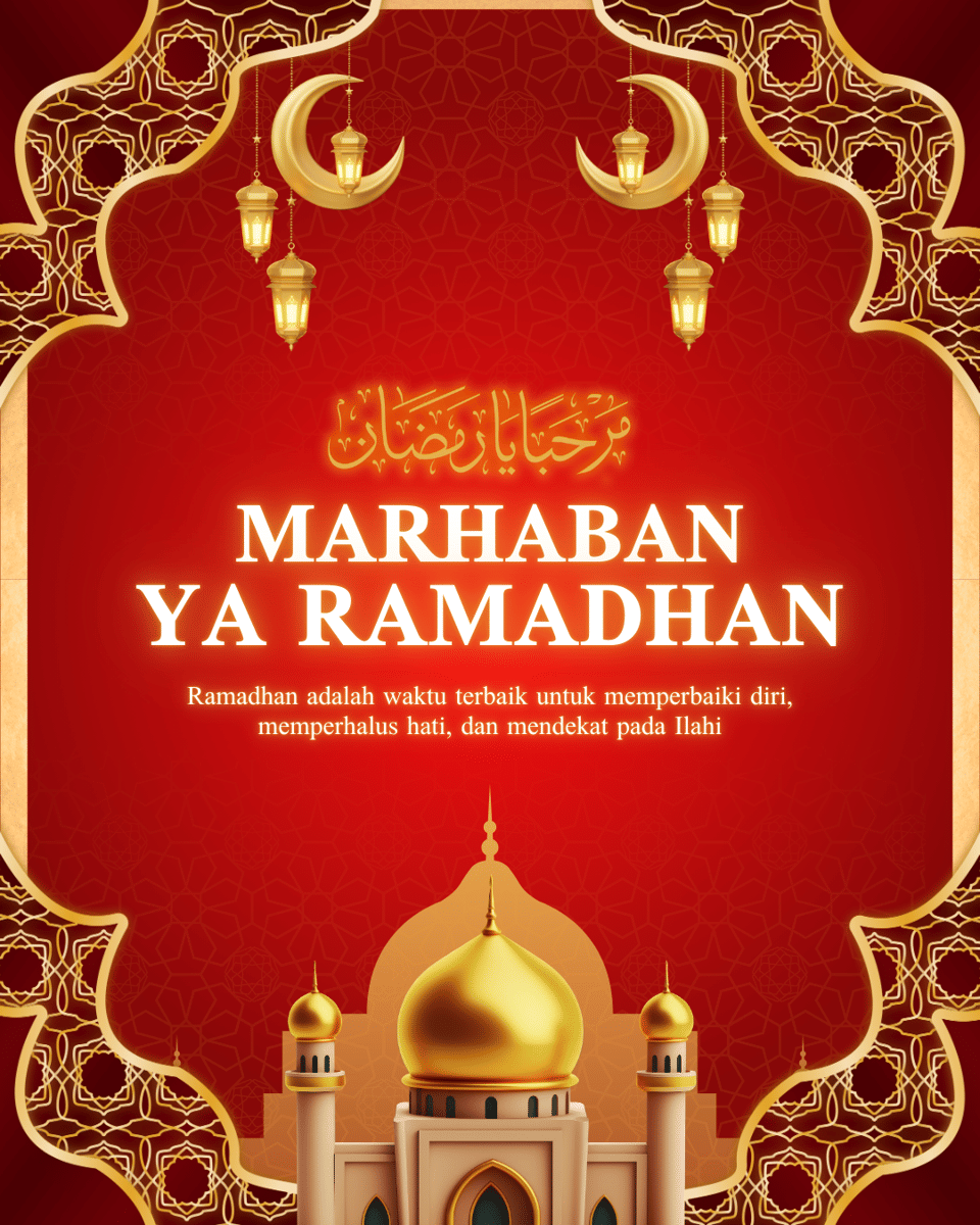 30 Poster Marhaban ya Ramadan 2026 untuk diunggah ke Media Sosial