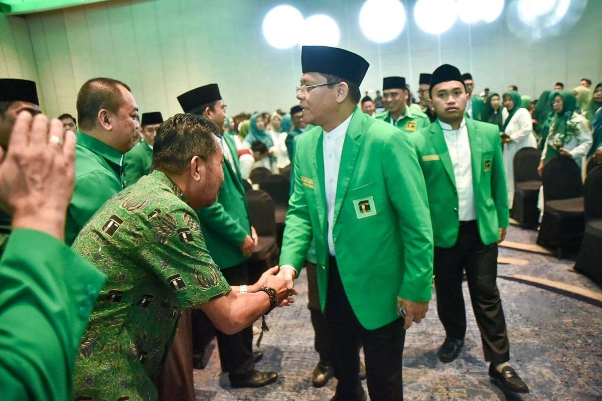 Musyawarah Kerja Nasional (Mukernas) I Partai Persatuan Pembangunan (PPP) yang dibuka Ketua Umum DPP PPP Muhamad Mardiono, Rabu malam (11/2/2026). (Dok. IDN Times)