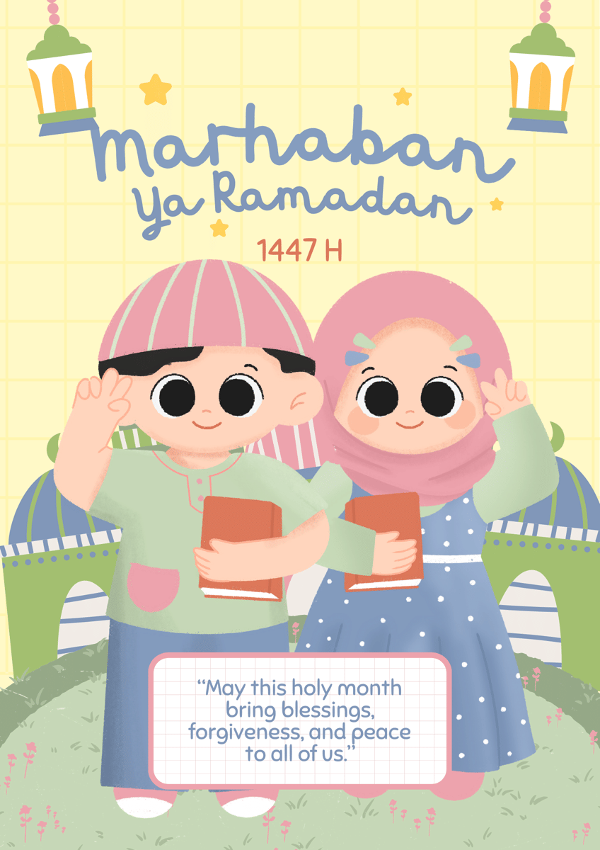 30 Poster Marhaban ya Ramadan 2026 untuk diunggah ke Media Sosial