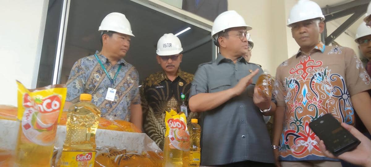 Kementerian Perdagangan tinjau pabrik minyak goreng di Palembang