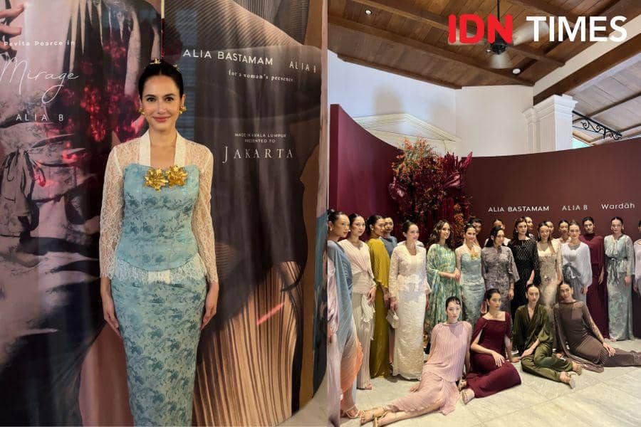 Debut dan trunk show Alia Bastamam serta ALIA B bersama Pevita Pearce pada Kamis (12/2/2026) di Cikini 82, Menteng, Jakarta Pusat (IDN Times/Nisa Zarawaki)
