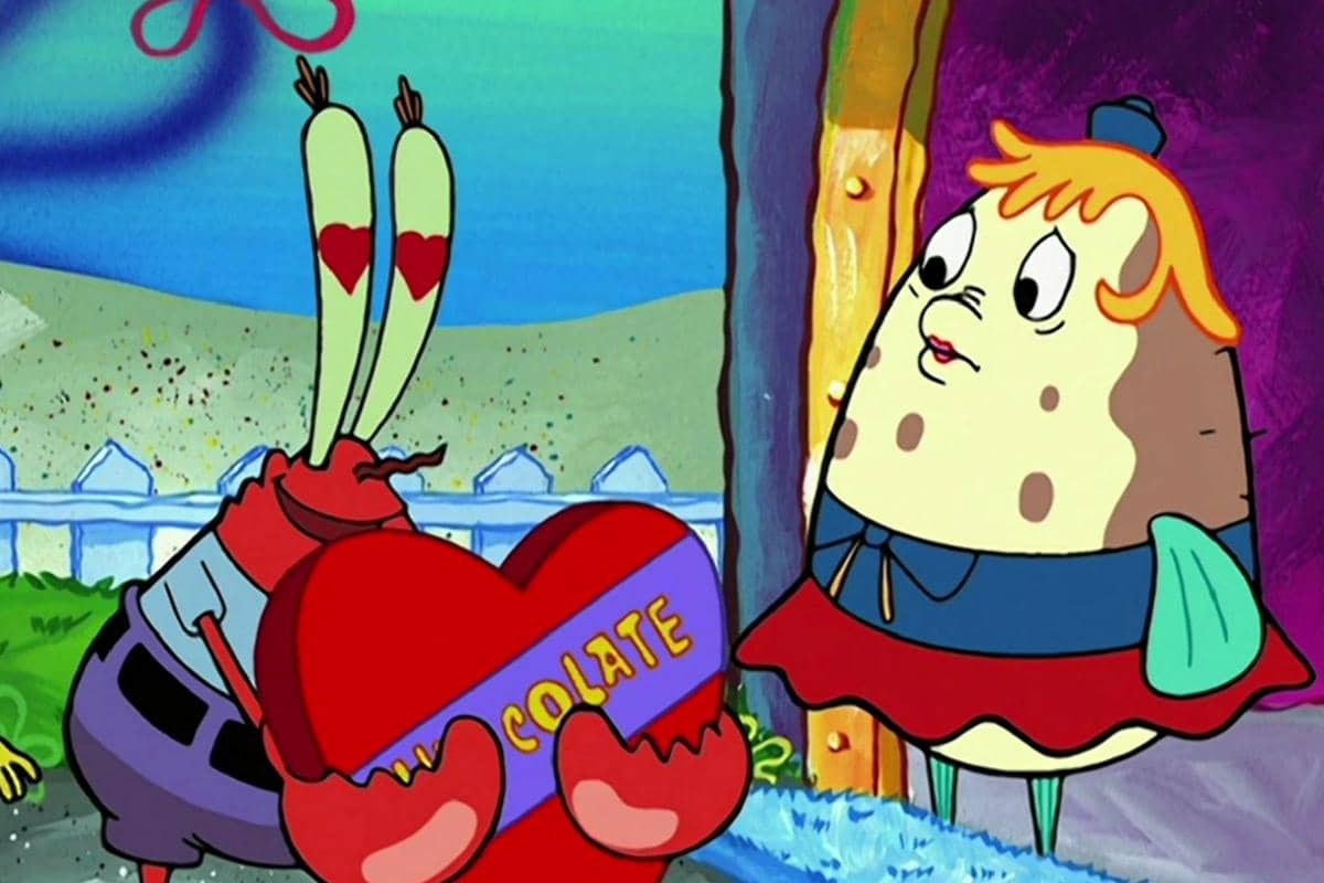 Tuan Krabs jatuh cinta dengan Nyonya Puff hingga rela membelikan banyak barang menarik 