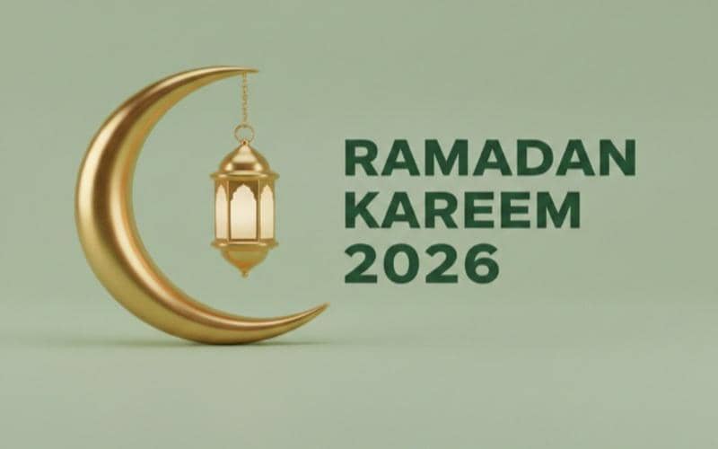 kartu ucapan Ramadan gaya minimalis dan modern