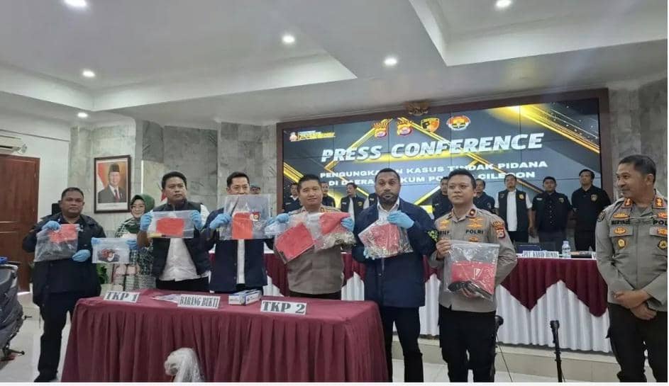 Ekspose kasus pembunuhan bocah Cilegon (Dok. Khaerul Anwar)