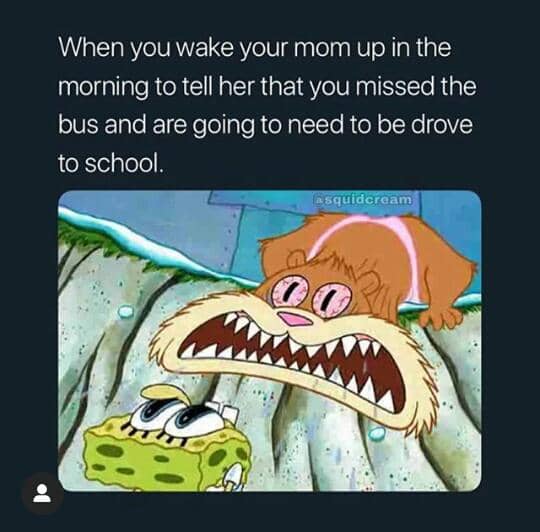 meme SpongeBob tentang berteriak