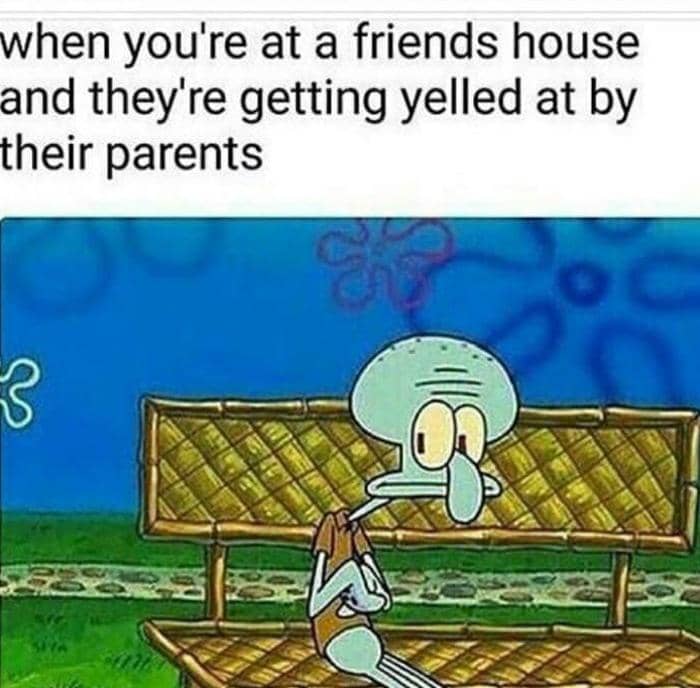 meme SpongeBob tentang berteriak