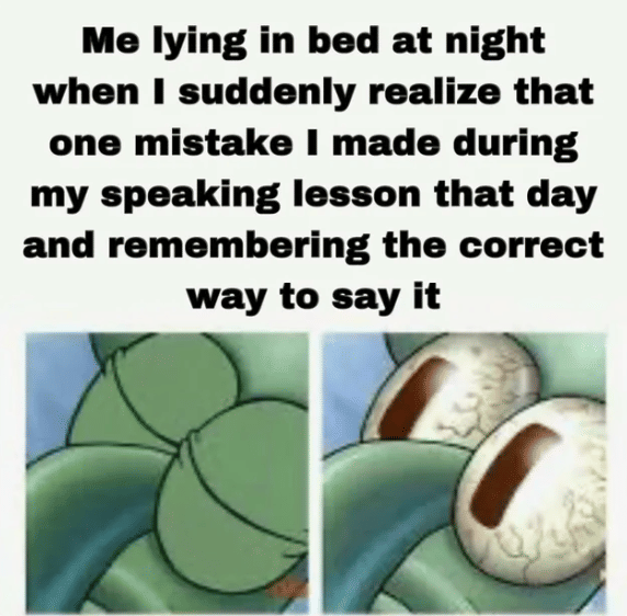 meme Squidward tentang tidur