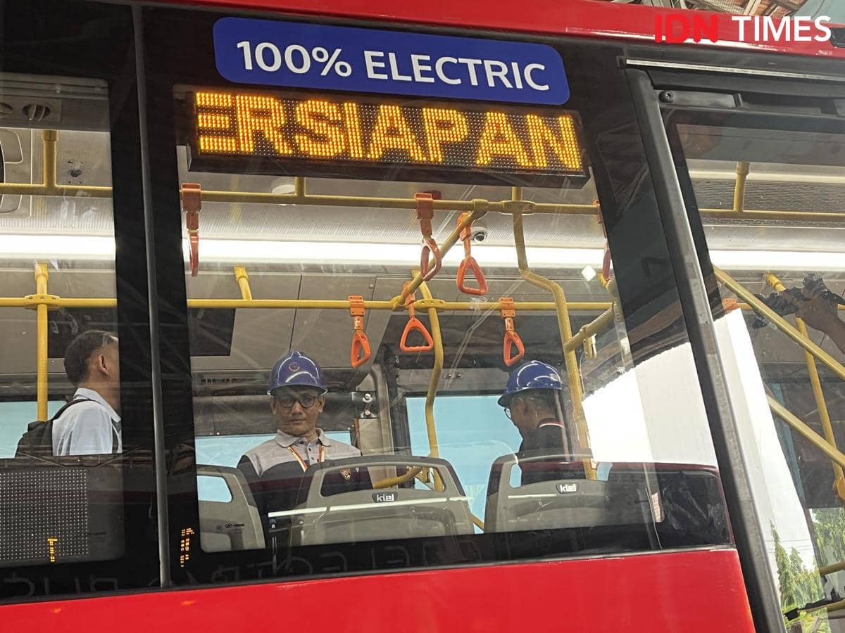 bus listrik, trans semarang, invi, higer