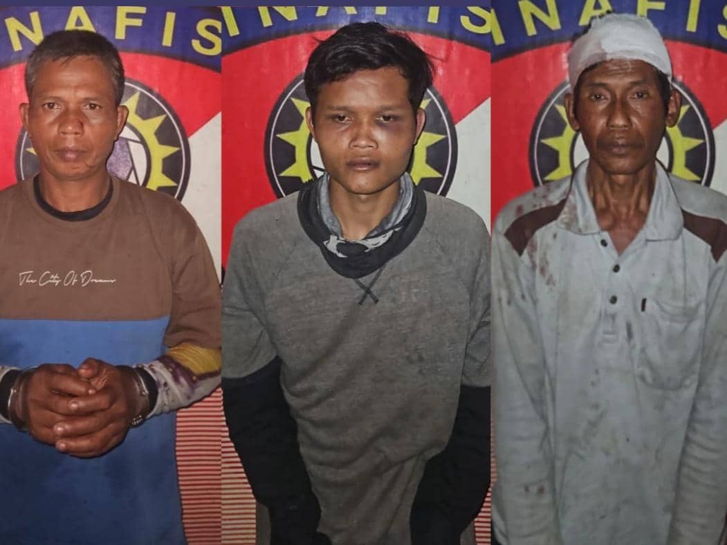 Para pelaku pemburu ruda di TNWK telah ditahan Polres Lampung Timur
