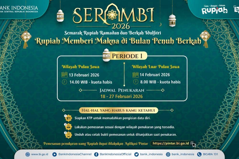 Penukaran uang baru 2026 Bank Indoensia