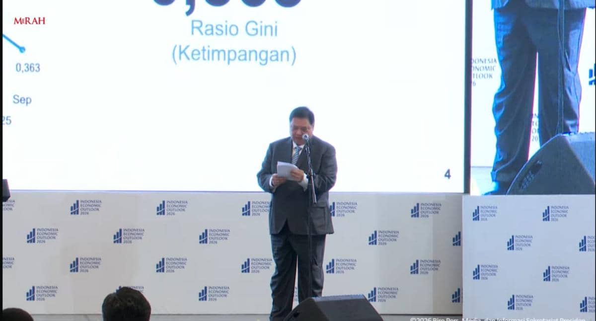 Menko Perekonomian, Airlangga Hartarto dalam Indonesia Economic Outlook 2026. 