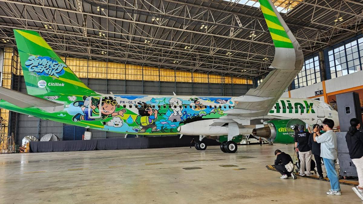 Livery Karya Ilustrator Dalam Negeri Mejeng di Pesawat Citilink (Dok. Citilink)
