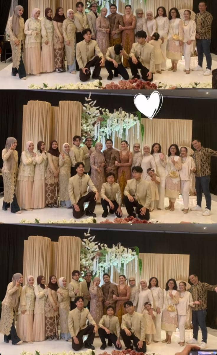 Gaya Tamu dan Keluarga di Tedak Siten Anak Aaliyah-Thariq (instagram.com/rezaartameviaofficial)