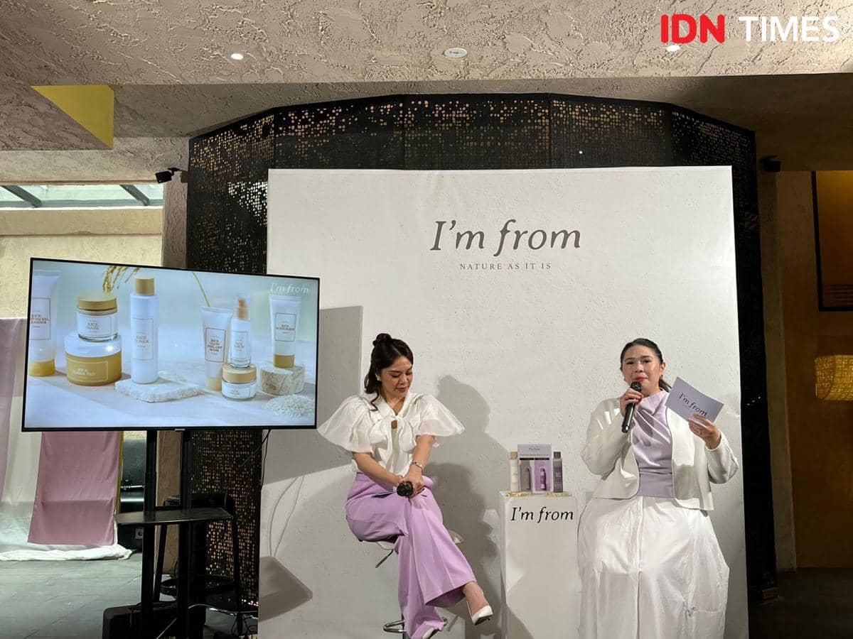 Peluncuran Black Rice Toner dari I'm From di Lomma Space, Dharmawangsa, Jakarta Selatan pada Jumat (13/2/2026)