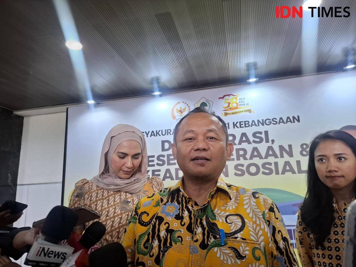 Sekjen Partai Golkar Muhammad Sarmuji dorong koalisi permanen bukan hanya selesai lima tahun. (IDN Times/Amir Faisol)