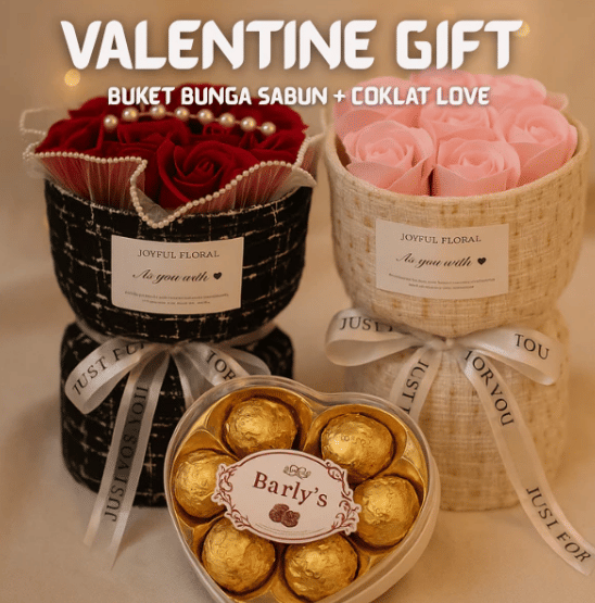 ilustrasi buket cokelat