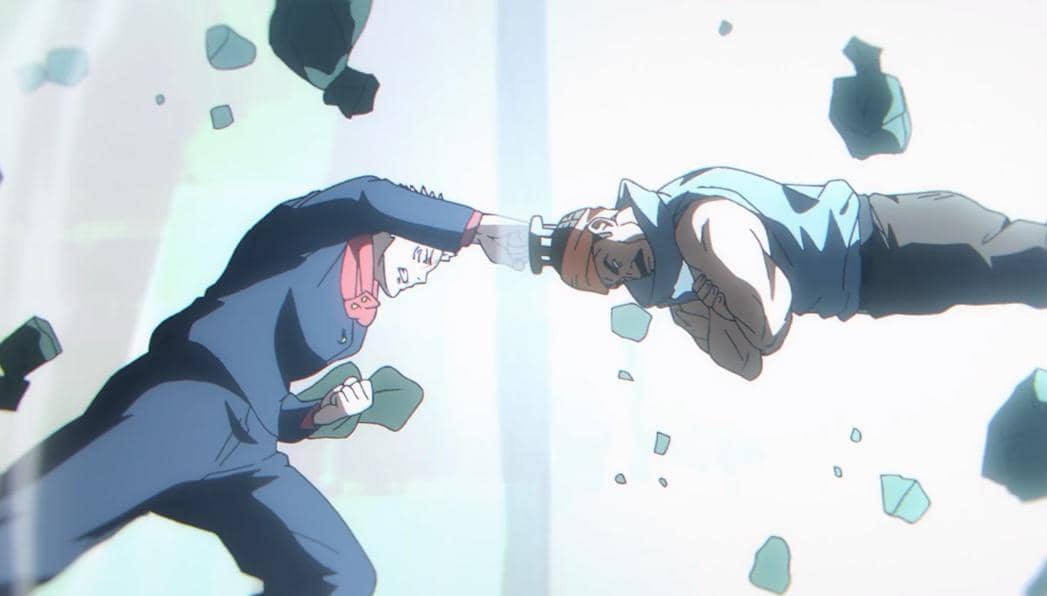 Yuji menghajar kepala Haba - Jujutsu Kaisen S3