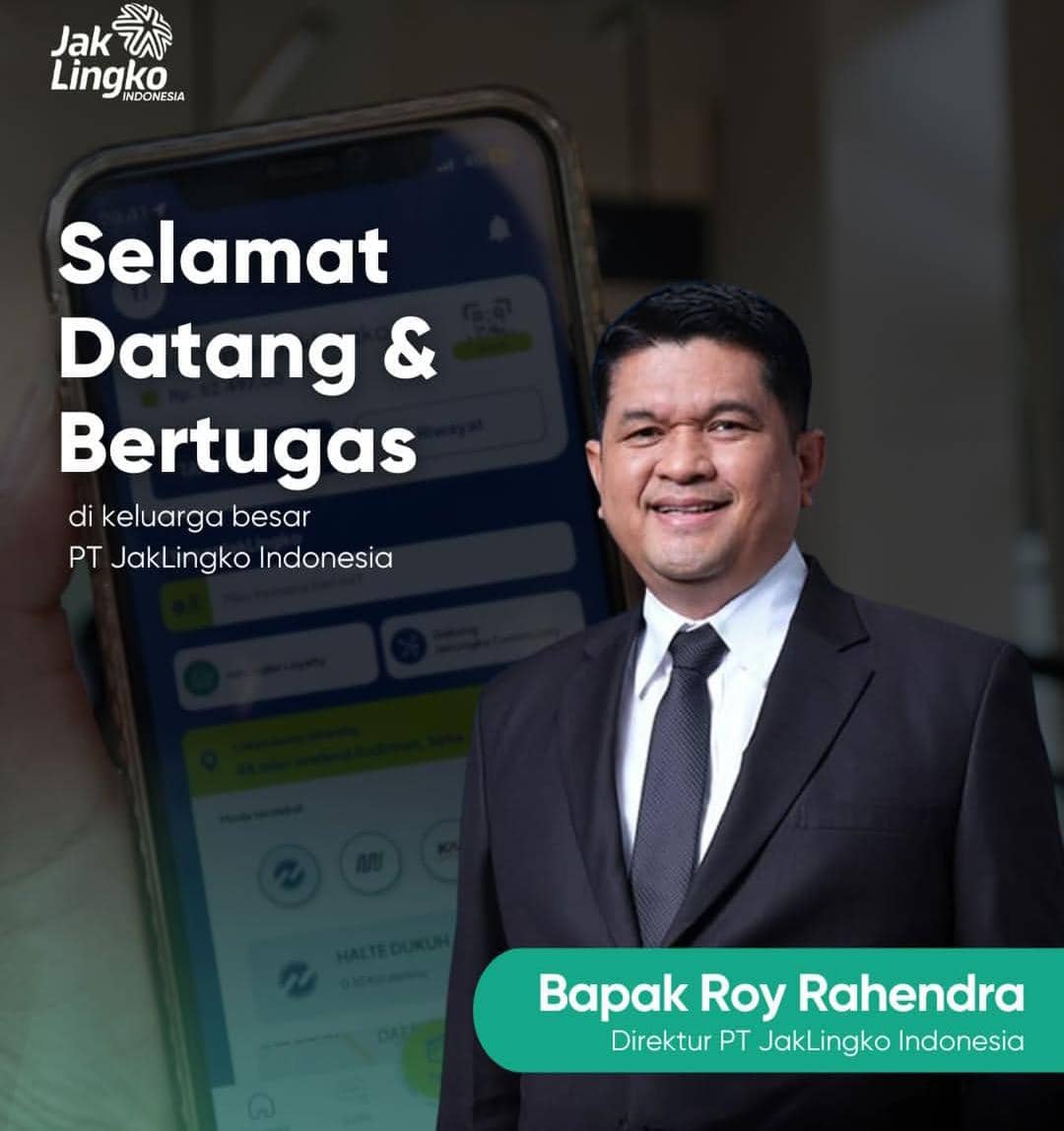 Direktur Utama (Dirut) PT JakLingko Roy Rahendra/dok Instagram @aplikadi.jaklingko