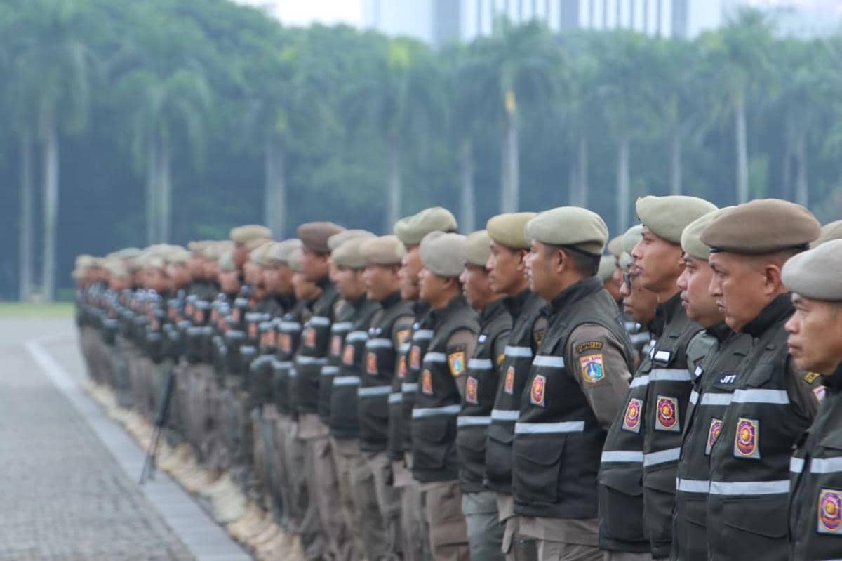 Ilustrasi Satpol PP DKI Jakarta. 