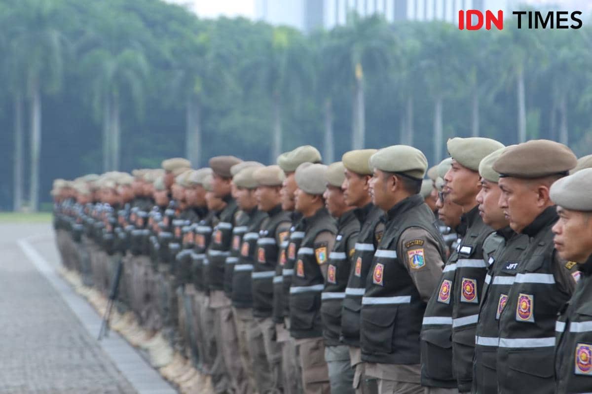 Ilustrasi Satpol PP DKI Jakarta. 