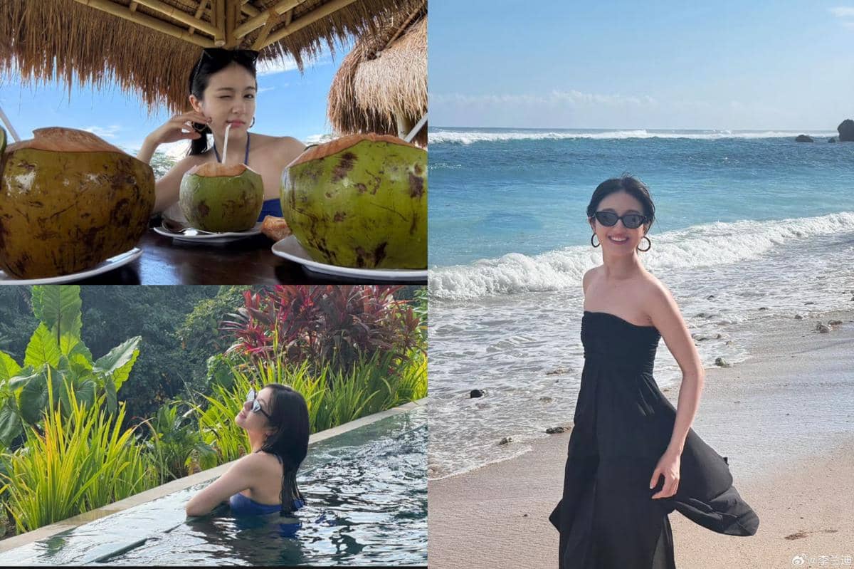 Potret Li Landi liburan musim panas di Bali