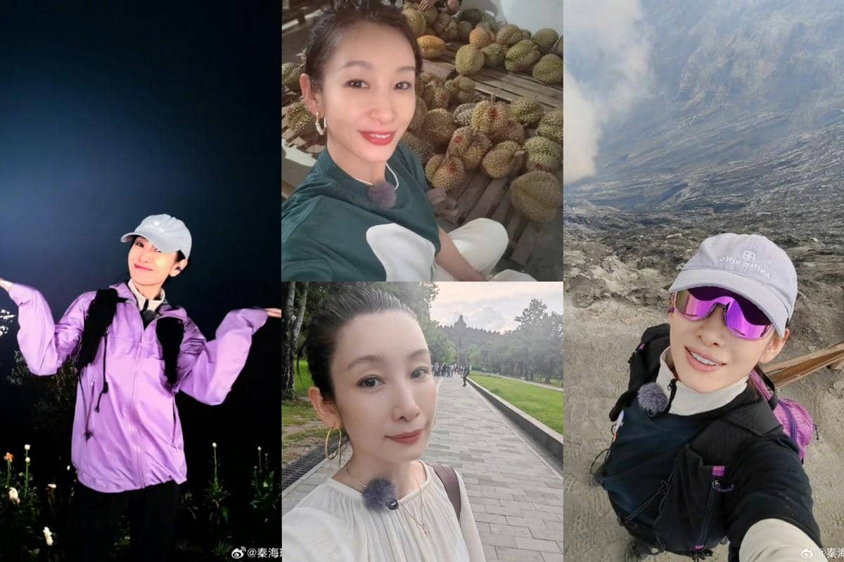 Qin Hailu liburan ke Yogyakarta