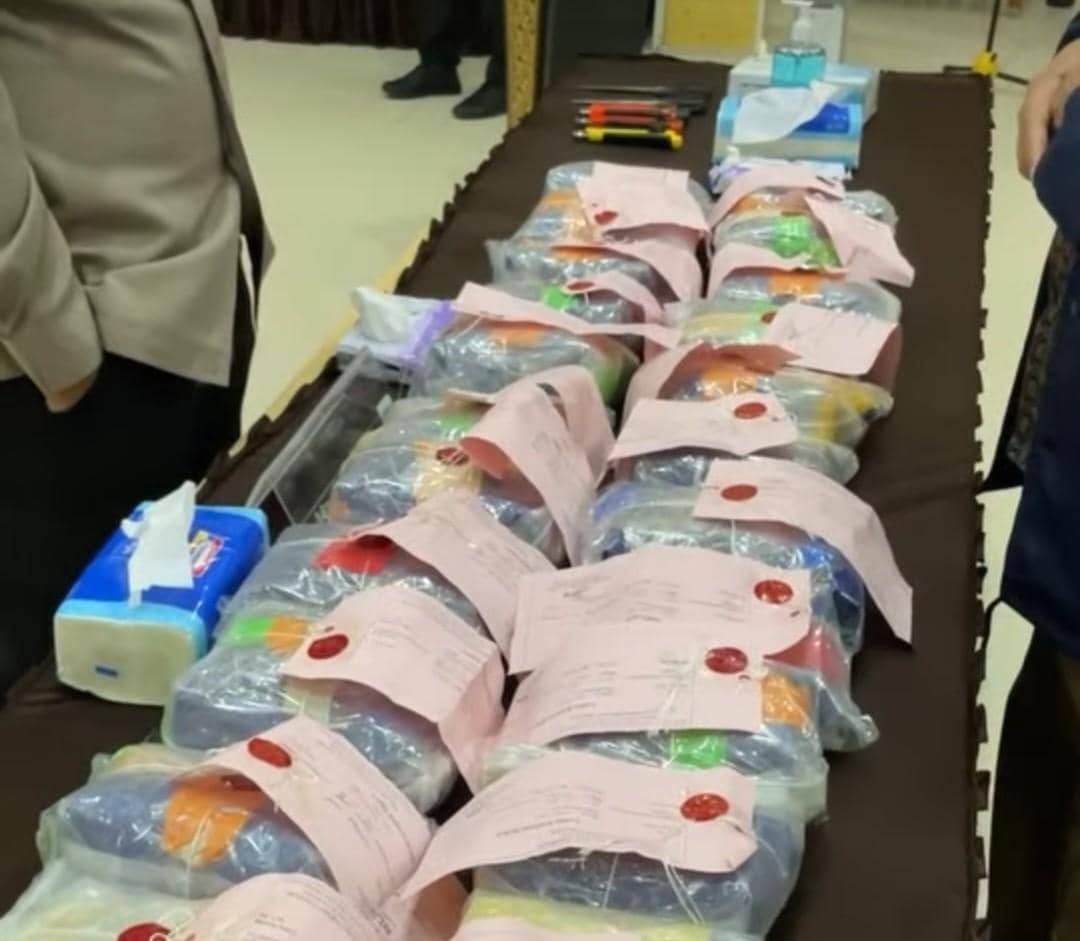 Pemusnahan barang bukti narkoba di Mapolres Banyuasin. (Dok. Polres Banyuasin)