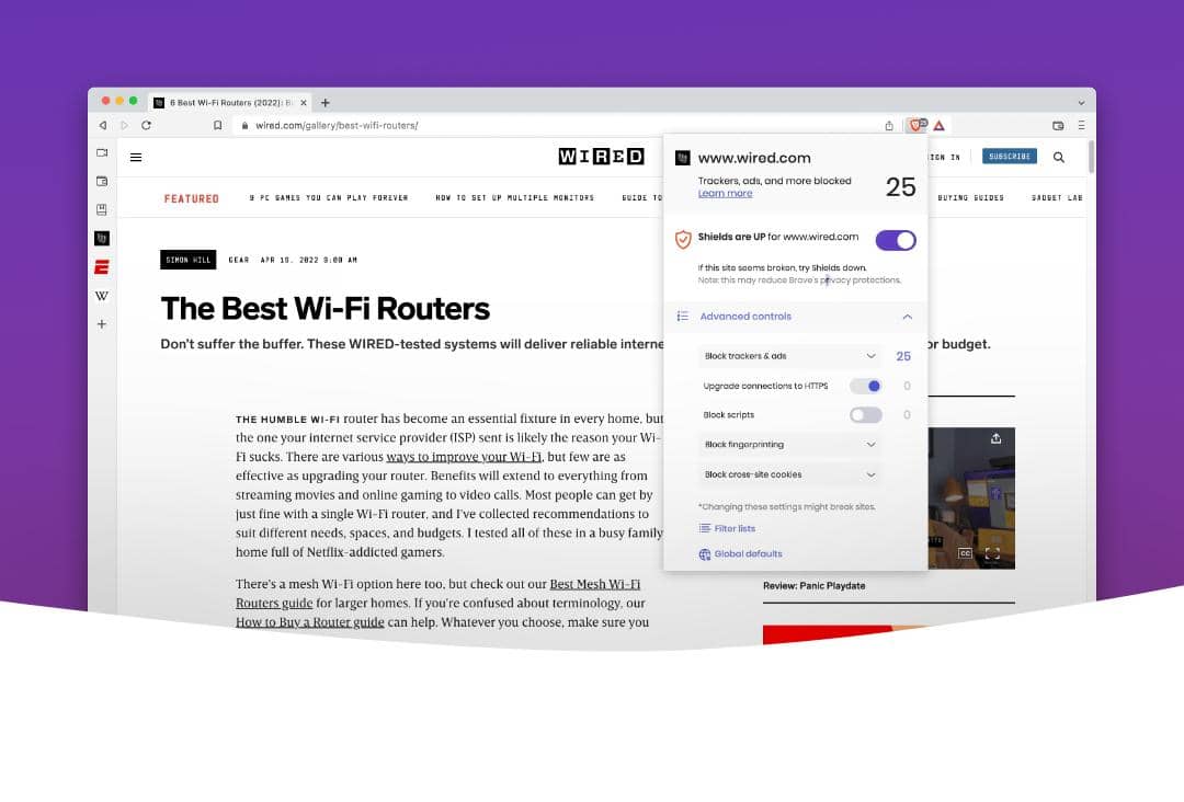 ilustrasi Brave untuk desktop
