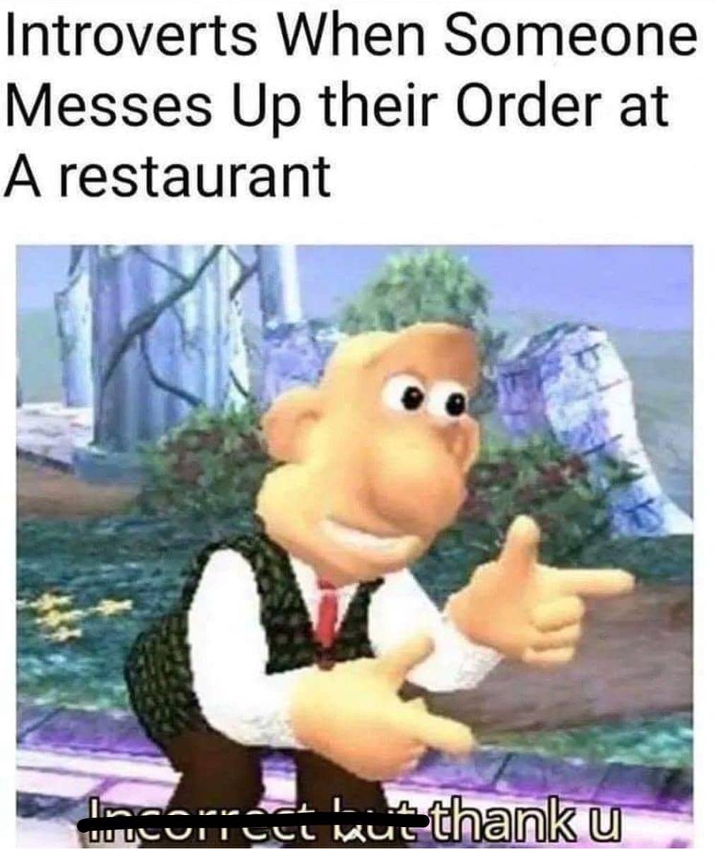 meme kartun tentang introver