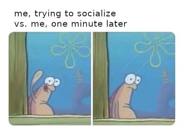 meme kartun tentang introver