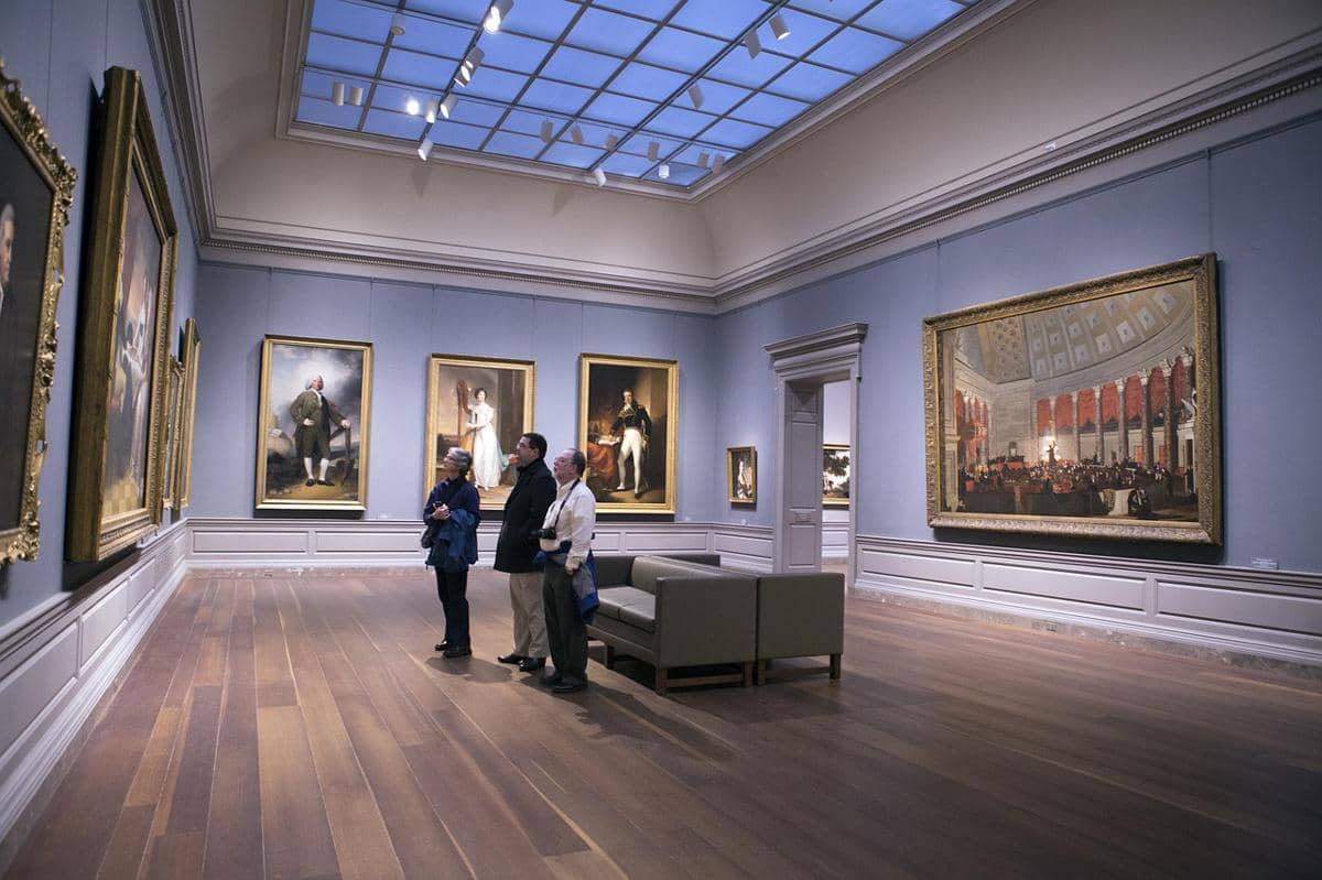 ilustrasi di dalam museum