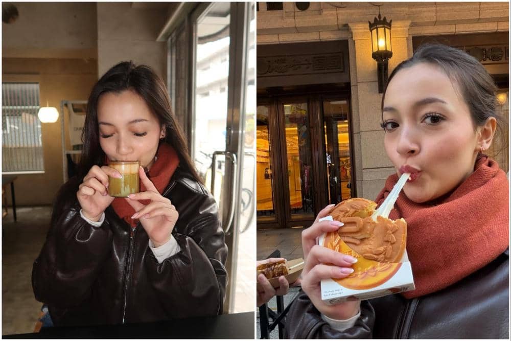 Megan Domani jalan-jalan di Osaka