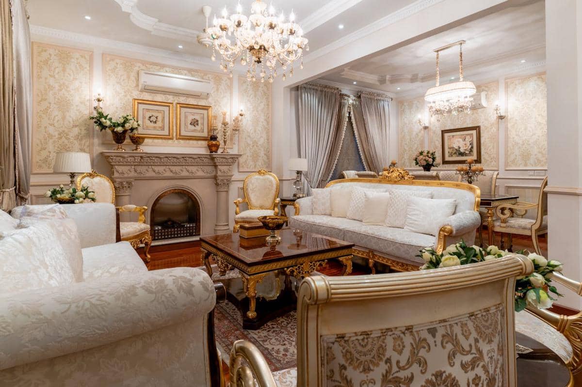 ilustrasi interior rumah mewah