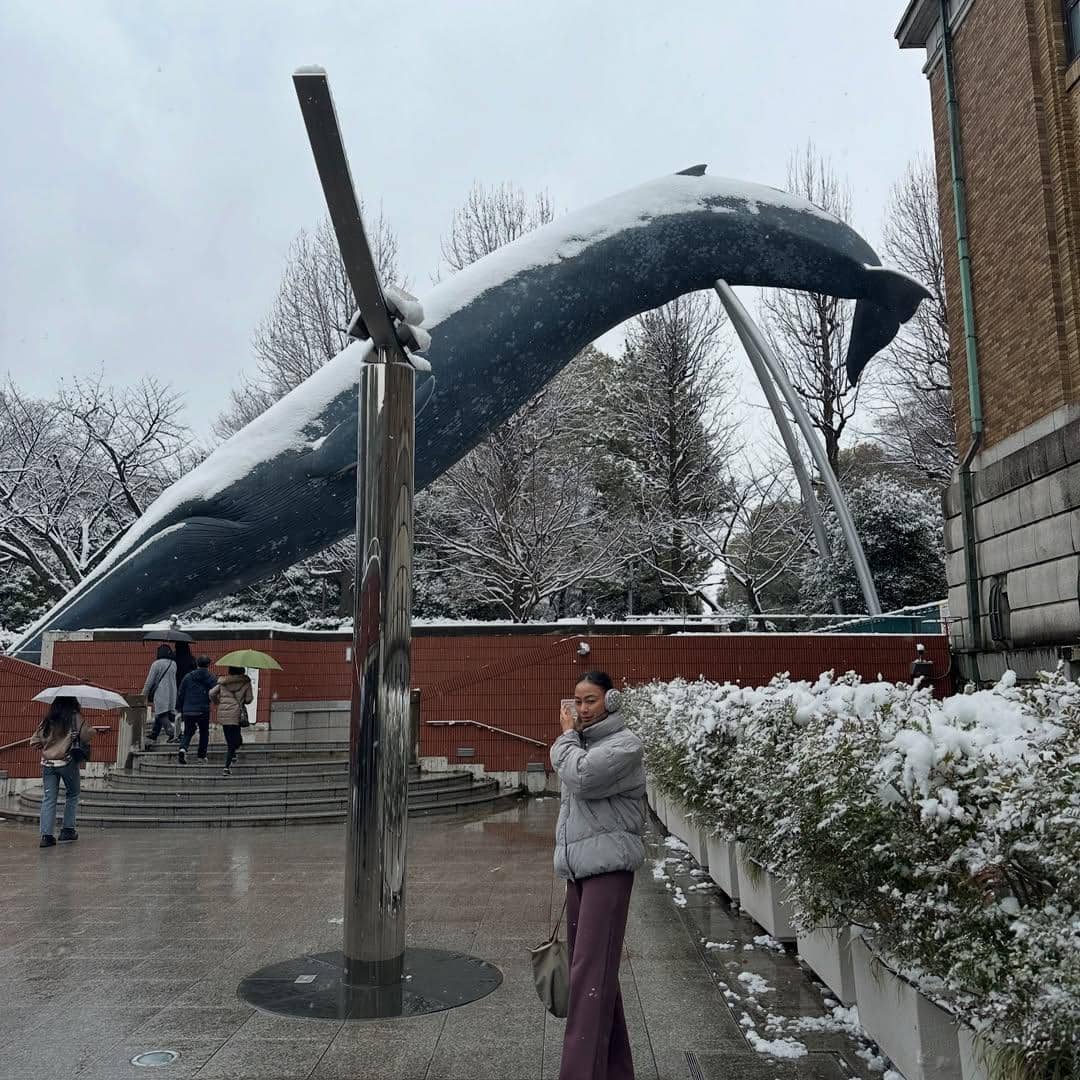Keluarga Whulandary Herman jalan-jalan ke Ueno Park
