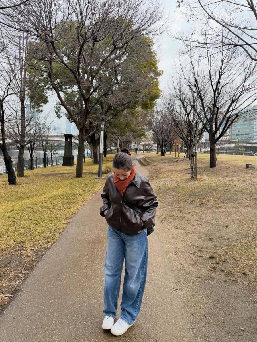 Megan Domani jalan-jalan di Osaka