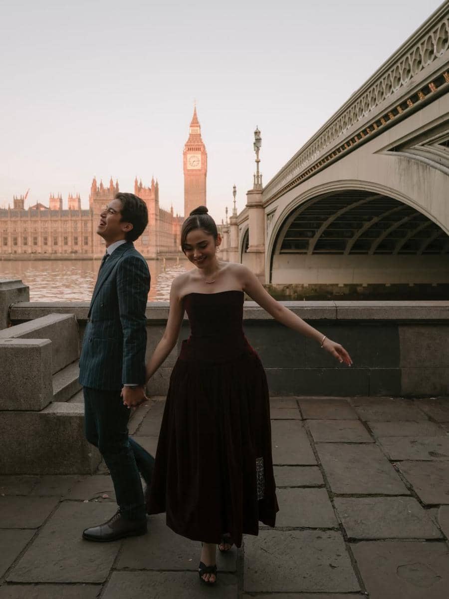 Prewedding El Rumi dan Syifa Hadju di London.