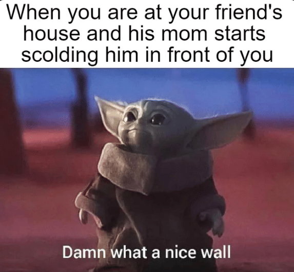 meme momen canggung dan takut saat bertamu di rumah teman