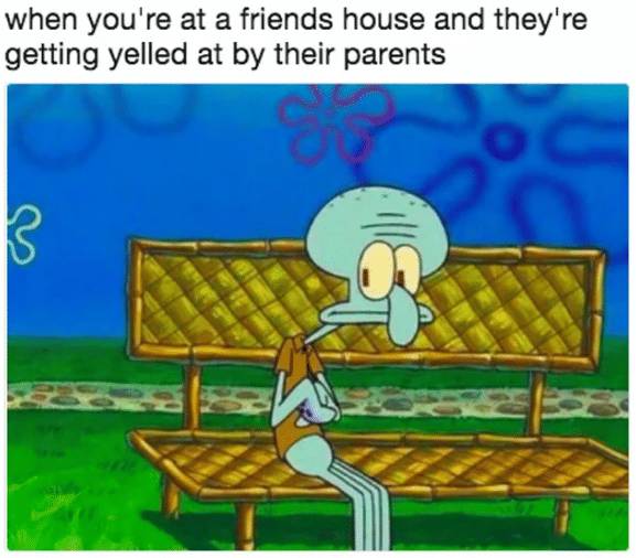 meme momen canggung dan takut saat bertamu di rumah teman