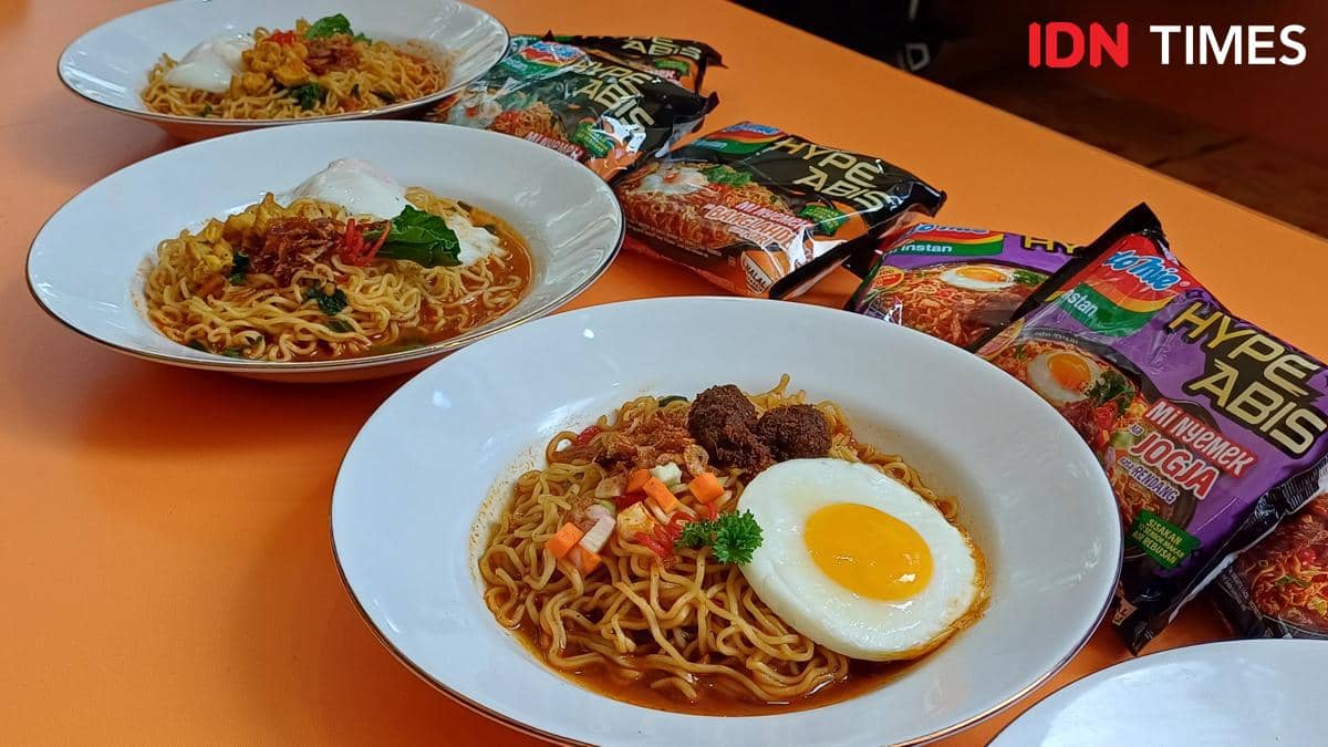 Potret kedua varian mi nyemek Hype Abis, Indomie Nyemek on The Block, Gandaria City, Jakarta Selatan 