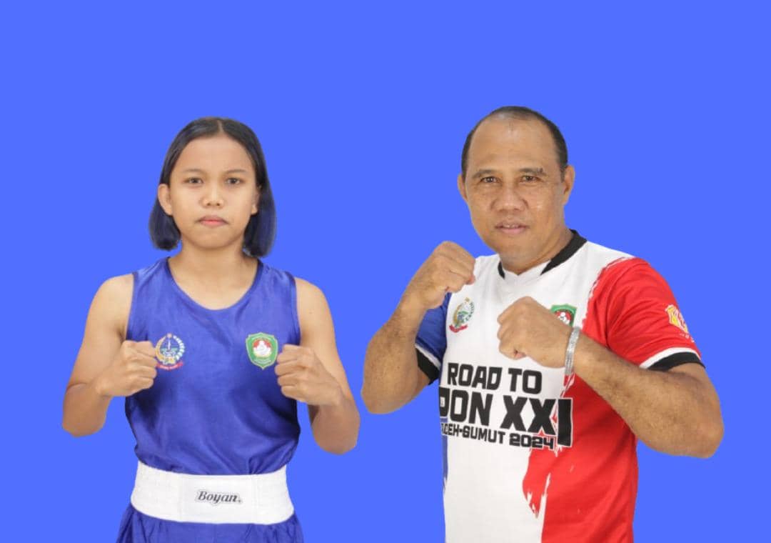 Atlet tinju Makassar Andini (kiri) dan pelatih tinju Dufri Masihor dipanggil ke Timnas untuk persiapan menghadapi Kejuaraan Tinju Asia U-23. (Dok. IDN Times)