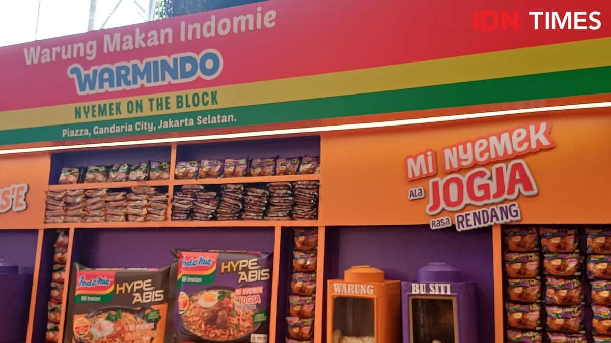 Potret warmindo Indomie Nyemek on The Block, Gandaria City, Jakarta Selatan