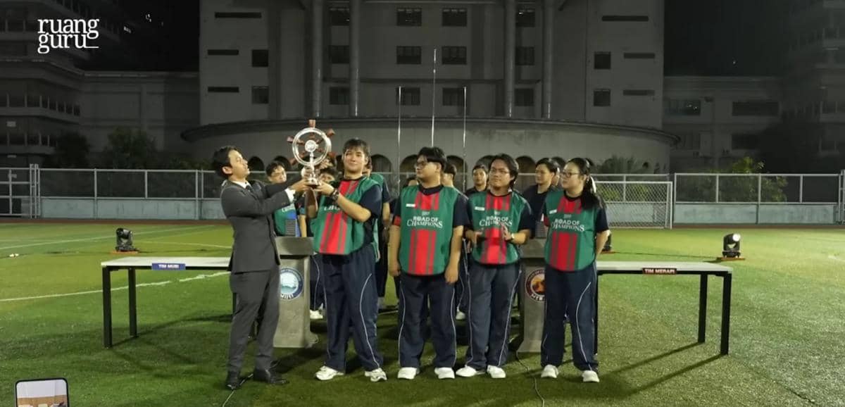 Detik-detik Kemenangan Tim Merapi di Road of Champions (youtube.com/Ruangguru)