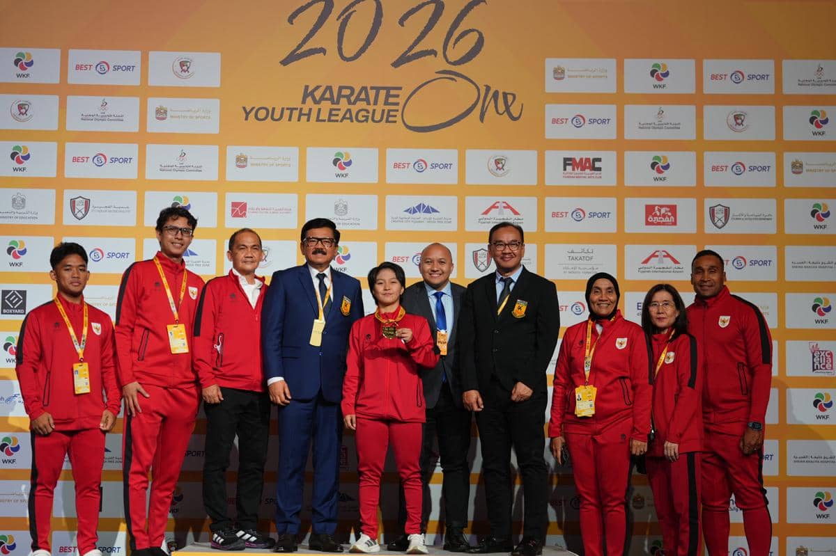 Atlet Indonesia raih emas di WKF Youth League Fujairah