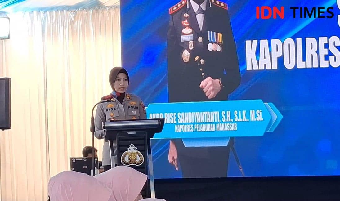 Kapolres Pelabuhan Makassar, ABKP Rise Sandiyantanti. IDN Times/Darsil Yahya