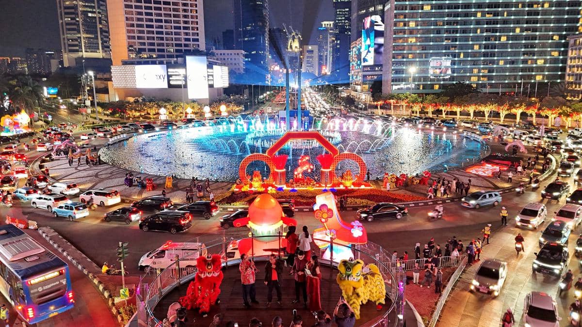 Festival Imlek Jakarta 2026 di Bundaran HI. (Website/jakarta.go.id)