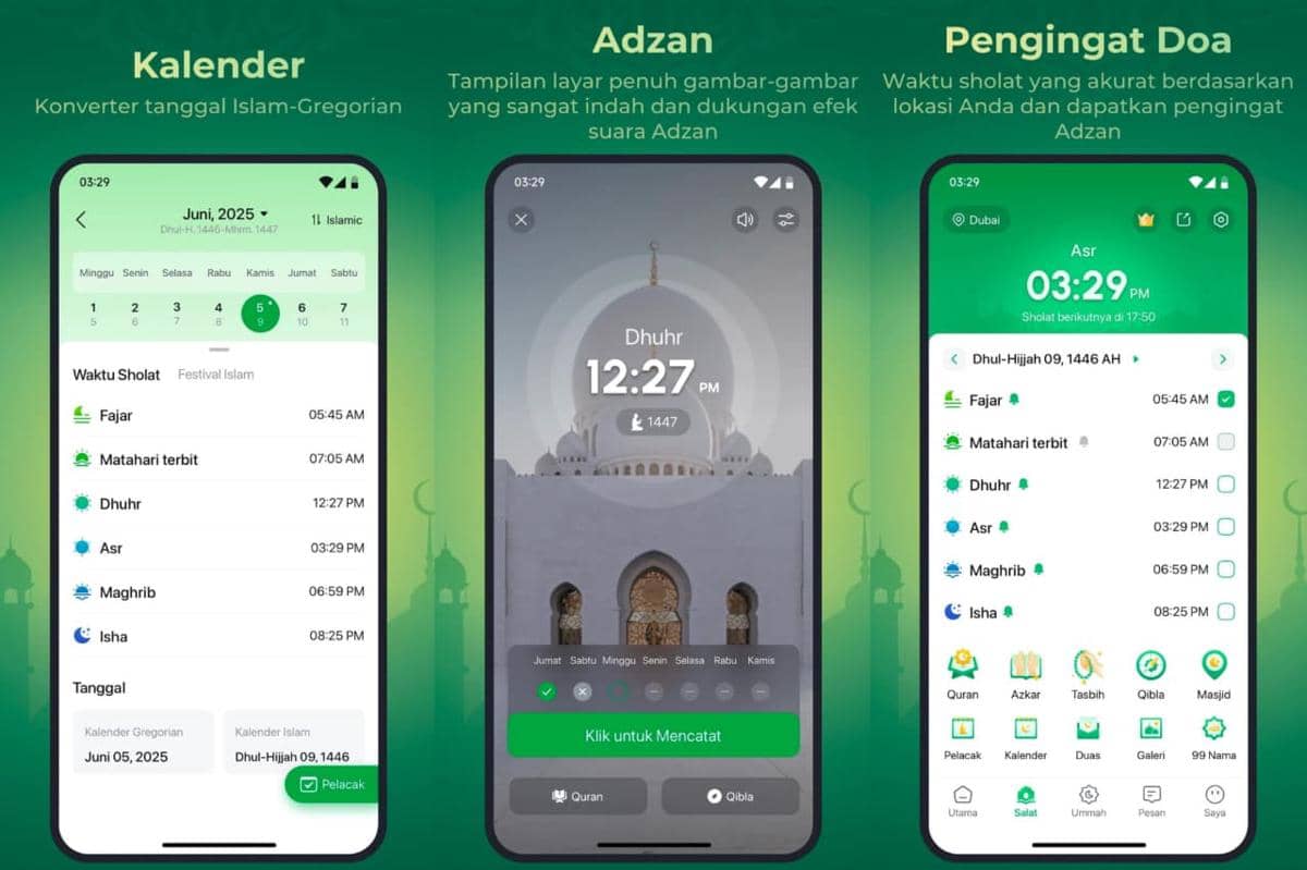 AkuMuslim: Adzan, Qibla&Quran